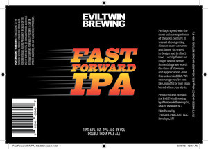 Evil Twin Brewing Fast Forward IPA