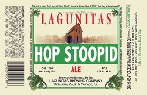 The Lagunitas Brewing Company Hop Stoopid September 2016