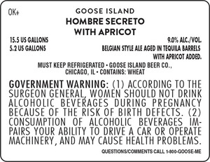 Goose Island Hombre Secreto With Apricot