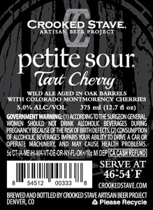 Crooked Stave Artisan Beer Project Petite Sour Tart Cherry