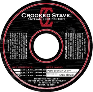 Crooked Stave Artisan Beer Project Petite Sour Tart Cherry