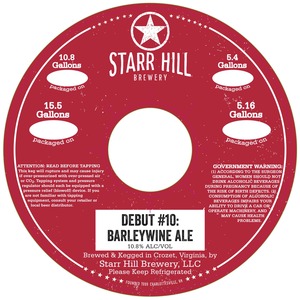 Starr Hill Barleywine September 2016