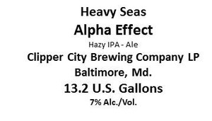 Heavy Seas Alpha Effect