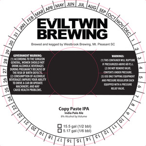Evil Twin Brewing Copy Paste IPA