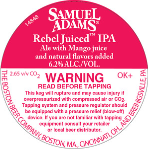 Samuel Adams Rebel Juiced September 2016