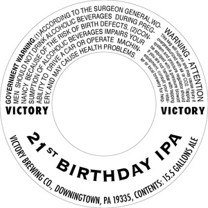 Victory 21st Birthday IPA