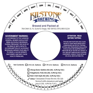 Kilstone Brewing Cinnamini Donut Brown Ale September 2016