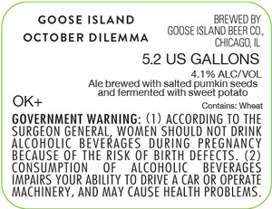 Goose Island October Dilemma October 2016