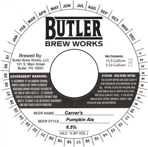Butler Brew Works Carver's Pumpkin Ale