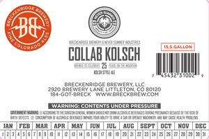 Breckenridge Brewery Collab Kolsch