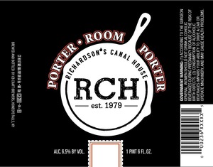 Richardson's Canal House Porter Room September 2016