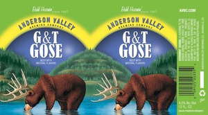 Anderson Valley Brewing Company G&t Gose October 2016