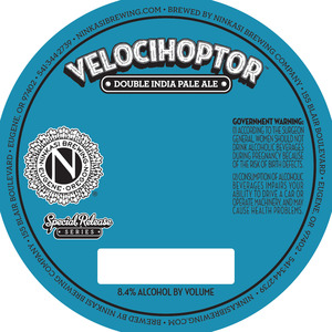 Ninkasi Brewing Company Velocihoptor