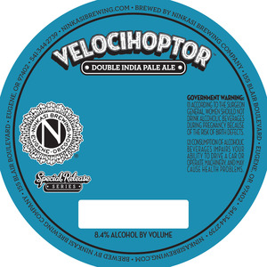 Ninkasi Brewing Company Velocihoptor September 2016