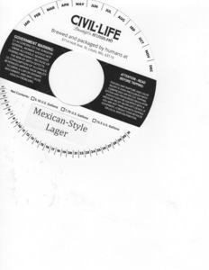The Civil Life Brewing Co LLC Mexican-style Lager September 2016