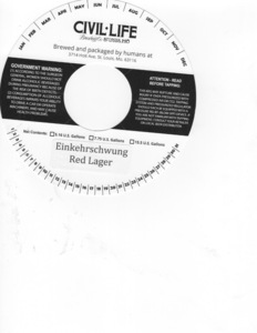 The Civil Life Brewing Co LLC Einkehrschwung Red Lager