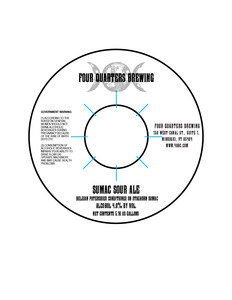 Four Quarters Brewing Sumac Sour Ale