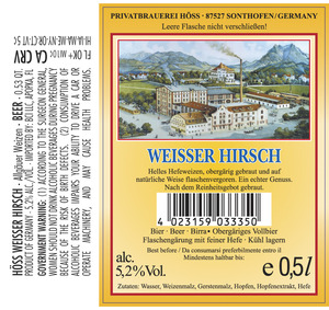 HÖss Weisser Hirsch October 2016