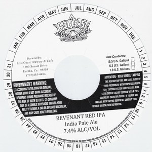 Lost Coast Brewery Revenant Red IPA