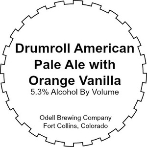 Odell Brewing Company Drumroll With Orange Vanilla