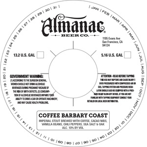 Almanac Beer Co. Coffee Barbary Coast