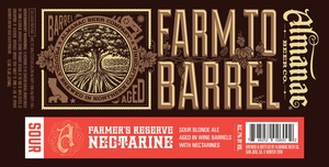 Almanac Beer Co. Farmer's Reserve Nectarine September 2016