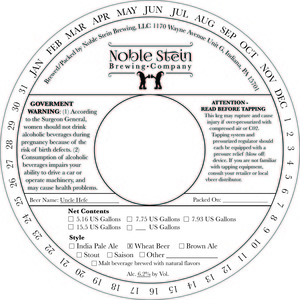Noble Stein Brewing Company Uncle Hefe
