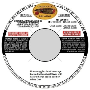 Cigar City Brewing Hornswoggled September 2016