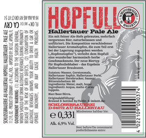 Schlossbrau Au-hallertau Hopful October 2016