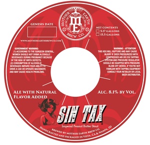 Mother Earth Brew Co Sin Tax