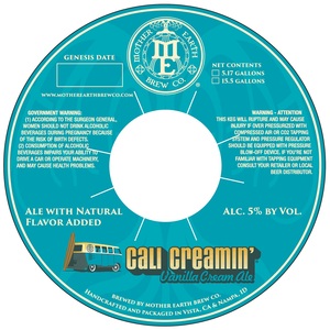 Mother Earth Brew Co Cali Creamin'