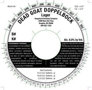 Saugatuck Brewing Company Dead Goat September 2016