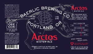 Baerlic Brewing Company Arctos Winter Ale