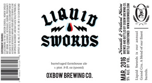 Oxbow Brewing Company Liquid Swords