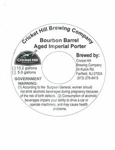 Cricket Hill Brewing Company Bourbon Barrel Aged Imperial Porter