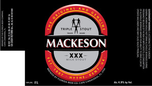 Mackeson Triple X "xxx" October 2016