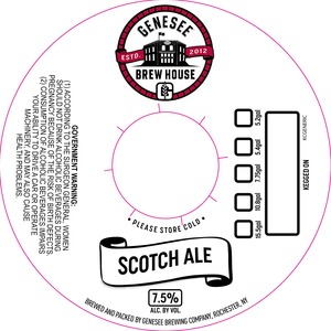 Genesee Brew House Scotch Ale September 2016