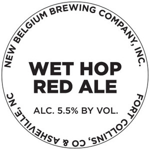 New Belgium Brewing Company, Inc. Wet Hop Red Ale