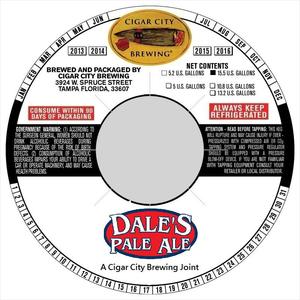 Cigar City Brewing Dale's Pale Ale November 2016