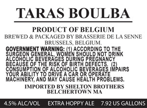 De La Senne Taras Boulba