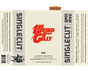 Weird & Gilly IPA October 2016