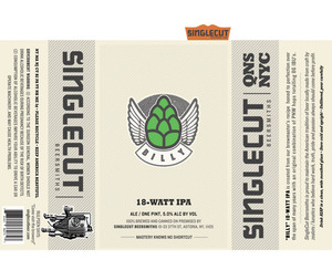 Billy 18-watt IPA October 2016