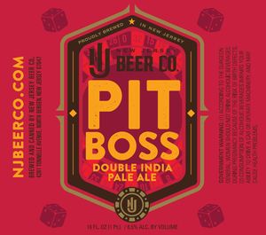 New Jersey Beer Company Pit Boss Double IPA October 2016
