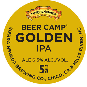 Sierra Nevada Beer Camp Golden IPA October 2016