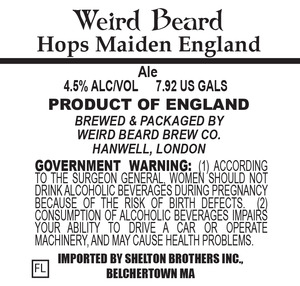 Weird Beard Hops Maiden England