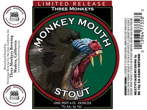 Monkey Mouth Stout October 2016