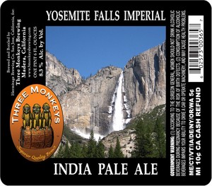 Yosemite Falls Imperial India Pale Ale October 2016