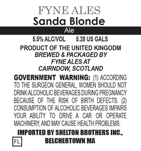 Fyne Ales Sanda Blonde October 2016