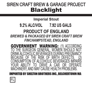 Siren Craft Brewing Blacklight October 2016