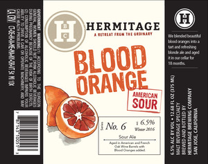 Hermitage Brewing Company Blood Orange American Sour October 2016